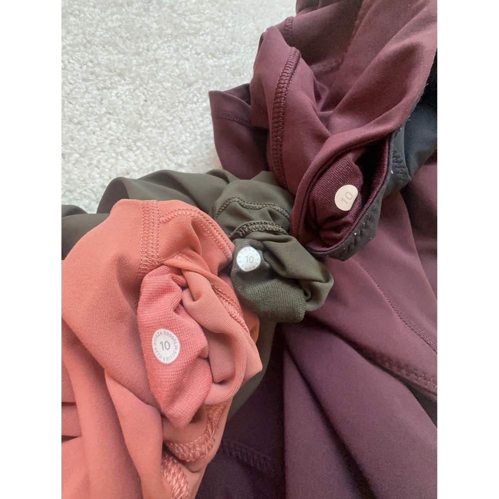 3 Lululemon Leggings Align & Wunder Under Size 12 Multicolor Athleisure Yoga - Picture 4 of 7